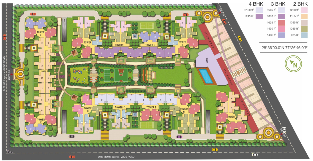 This is the site plan of Fusion Homes noida extension Society