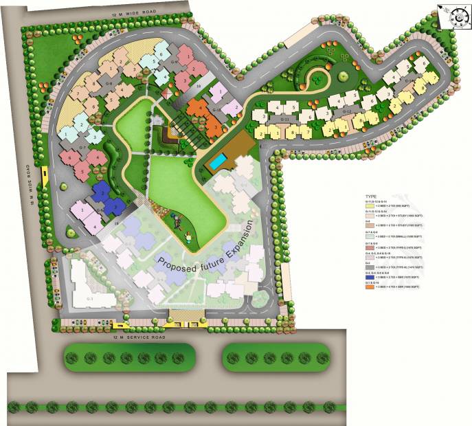 This is the site plan of Nirala Greenshire Society