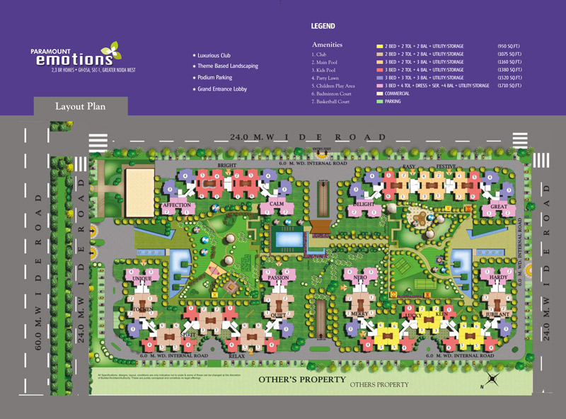 This is the site plan of Paramount Emotions Society