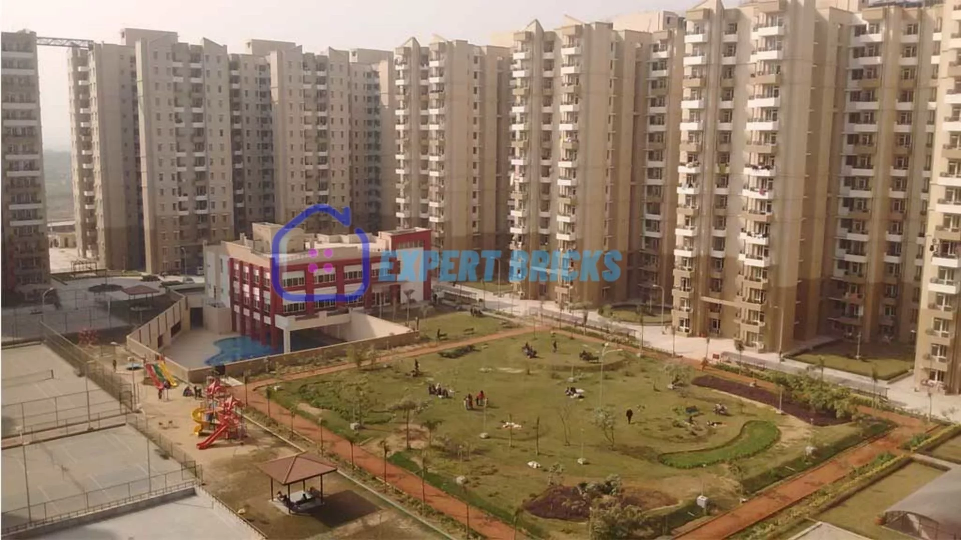 This is Park view of Stellar Jeevan Society