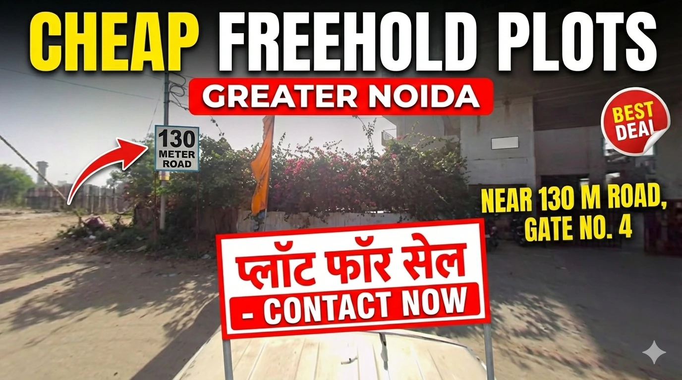 Cheap-Freehold-Plots-Greater-Noida plot size 90 Gaj, 150 Gaj, 200 Gaj, 300 Gaj